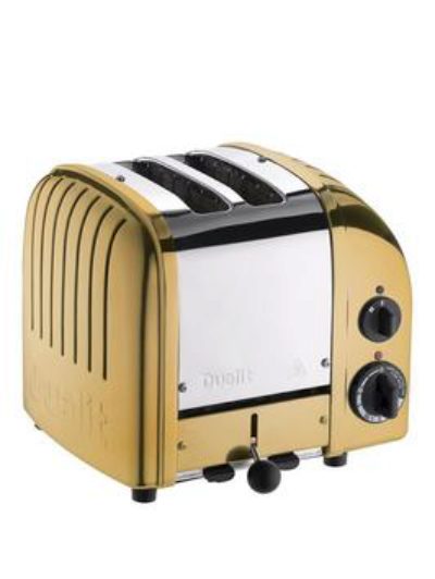 Dualit Dualit 27452 Classic Vario 2 Slice Toaster - Brass Dualit Dualit 27452 Classic Vario 2 Slice Toaster - Brass